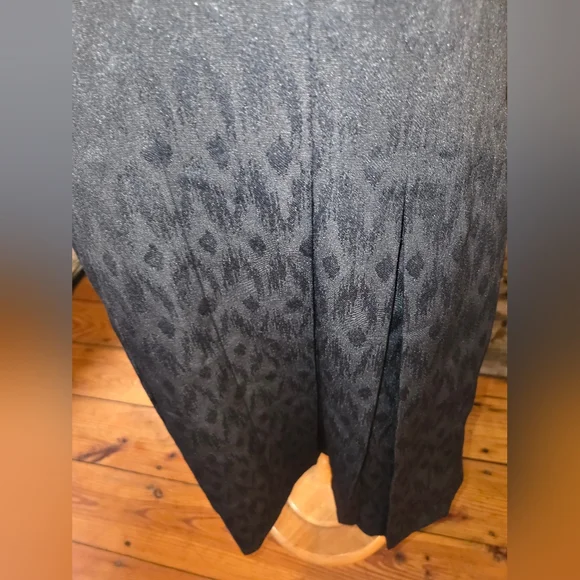 Tahari Arthur S Levine NWT Elegant Black Sleeveless Dress Pleated Skirt - Picture 5 of 10